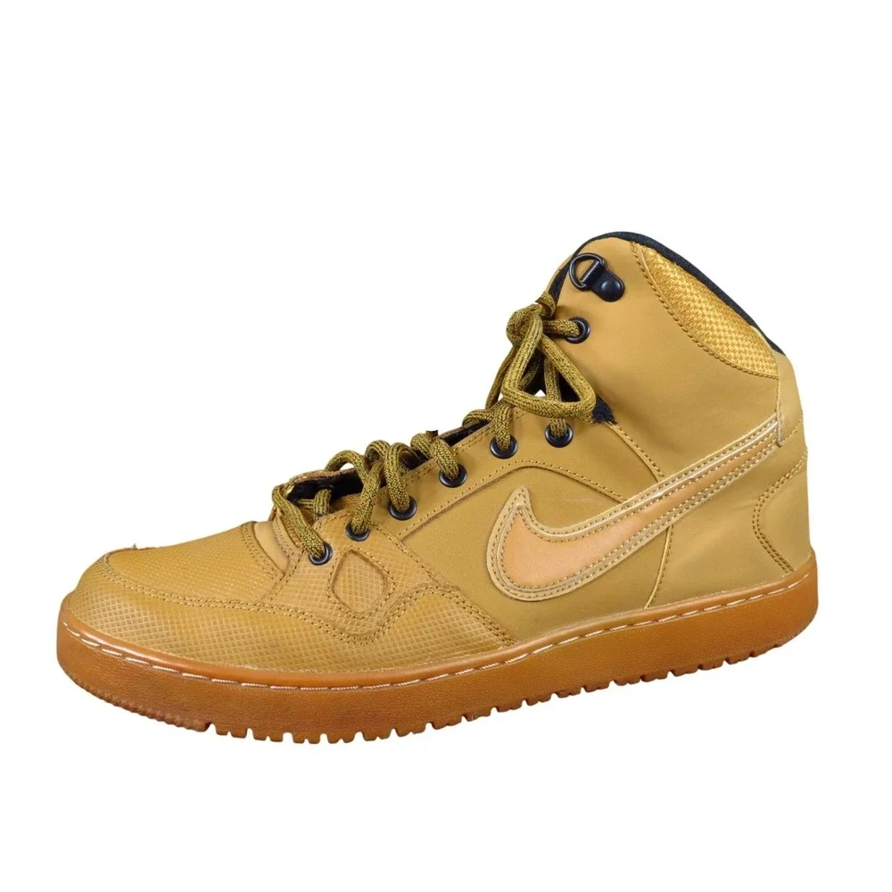 Nike Son of‎ Force Mid Winter Mens Sneakers Size 9.5 Casual Shoes Wheat Gum